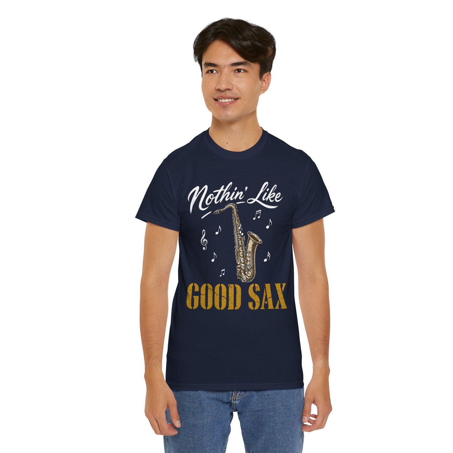 Saxophone T-Shirt — "Nothin' Like Good Sax" Vintage Jazz Tee