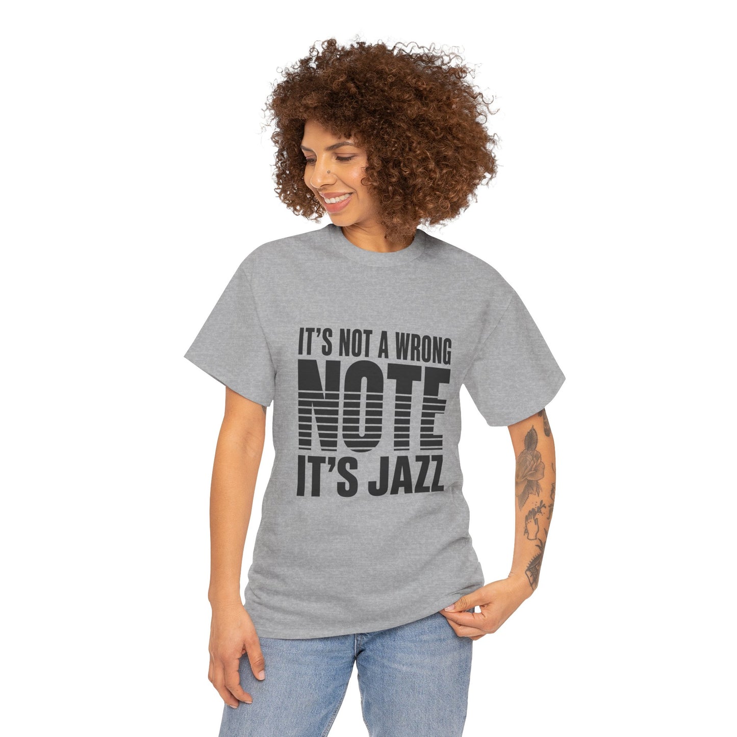 It’s Not a Wrong Note It’s Jazz T-Shirt | Musician Tee, Jazz Typography