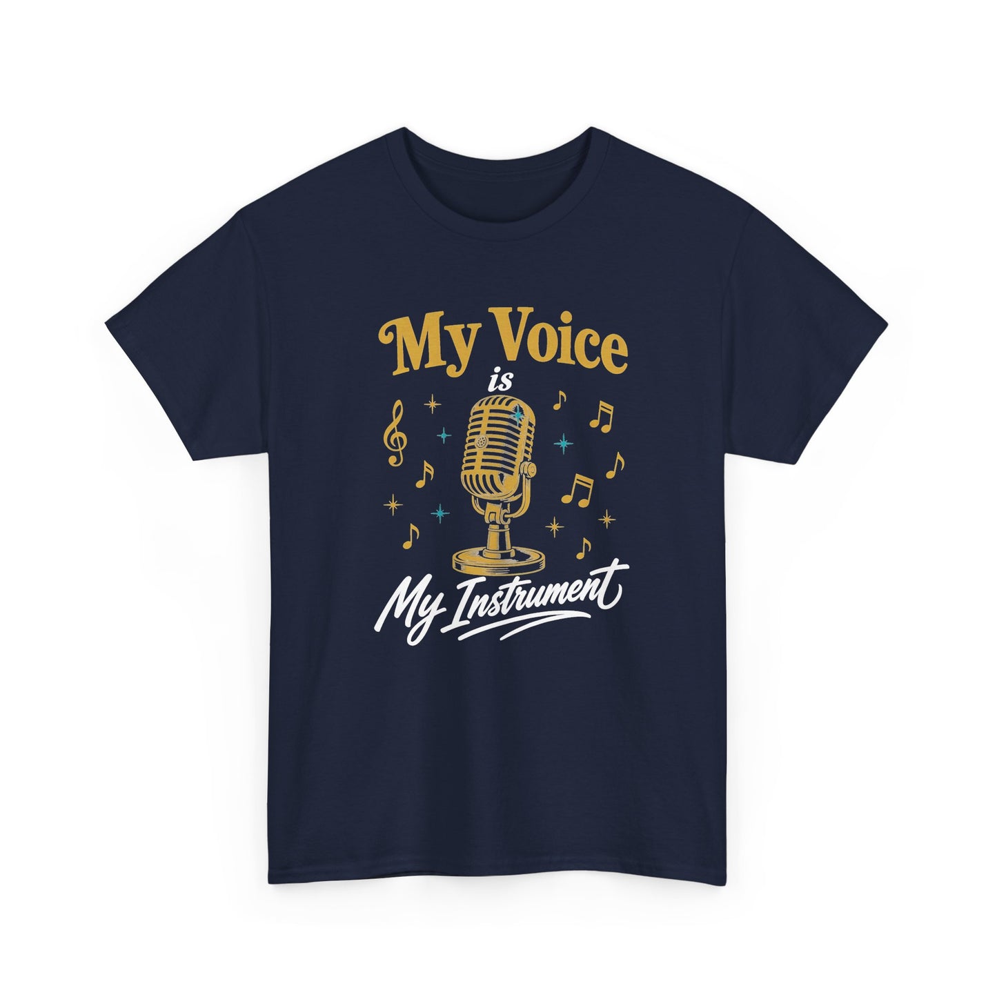 My Voice Is My Instrument T-Shirt — Singer Microphone Music Tee