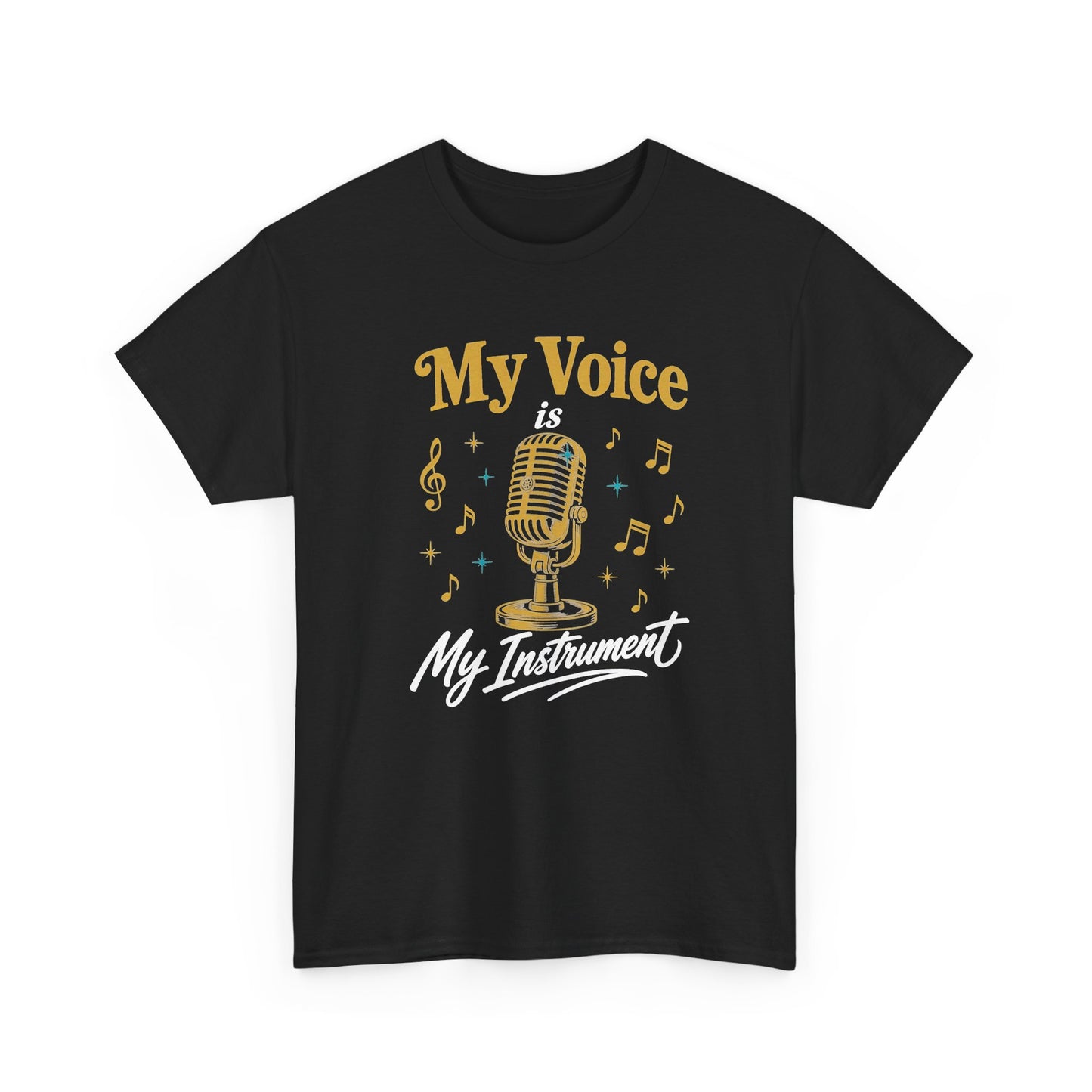 My Voice Is My Instrument T-Shirt — Singer Microphone Music Tee