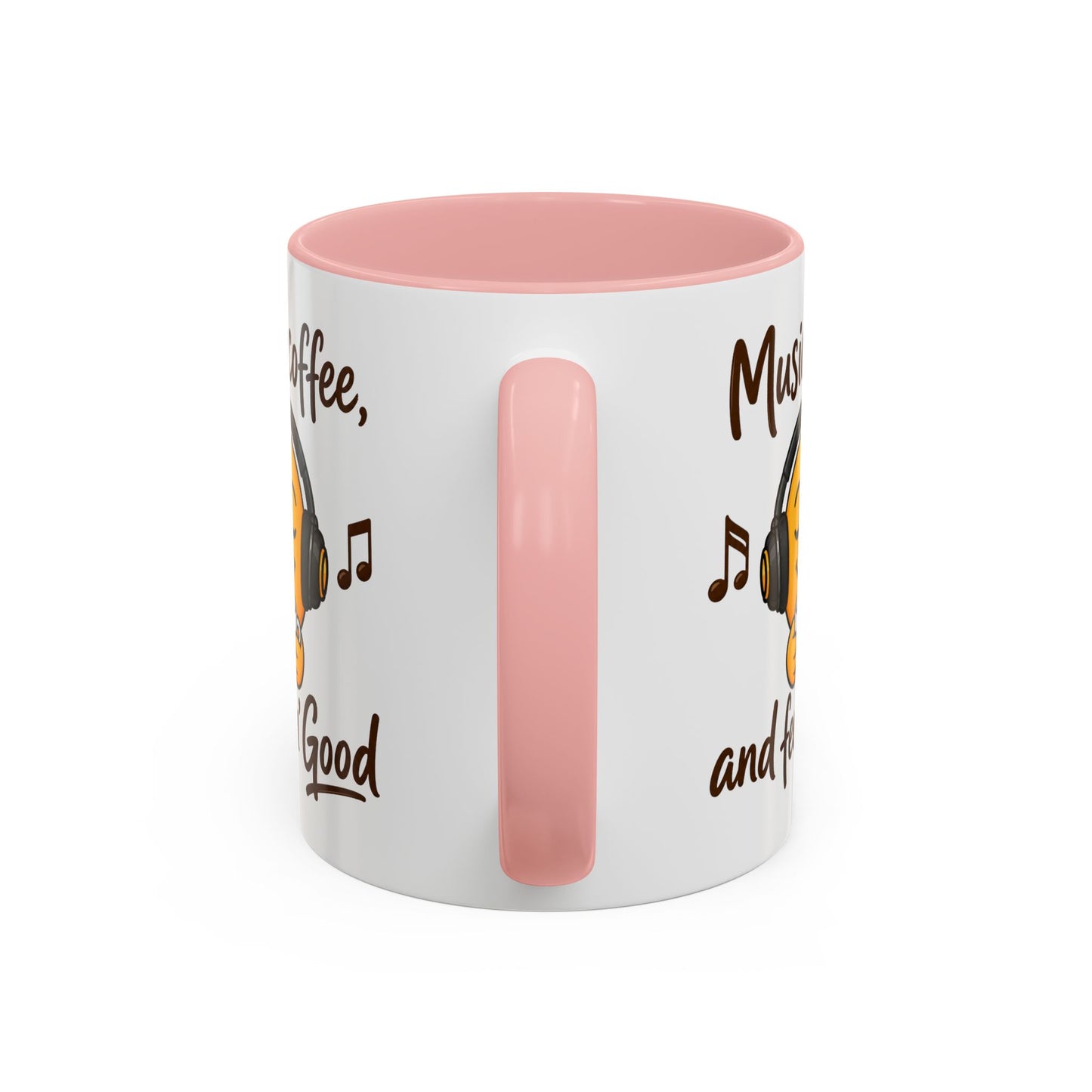 Music, coffee, and feelin' Good Mug | Emoji with Headphones Coffee Cup