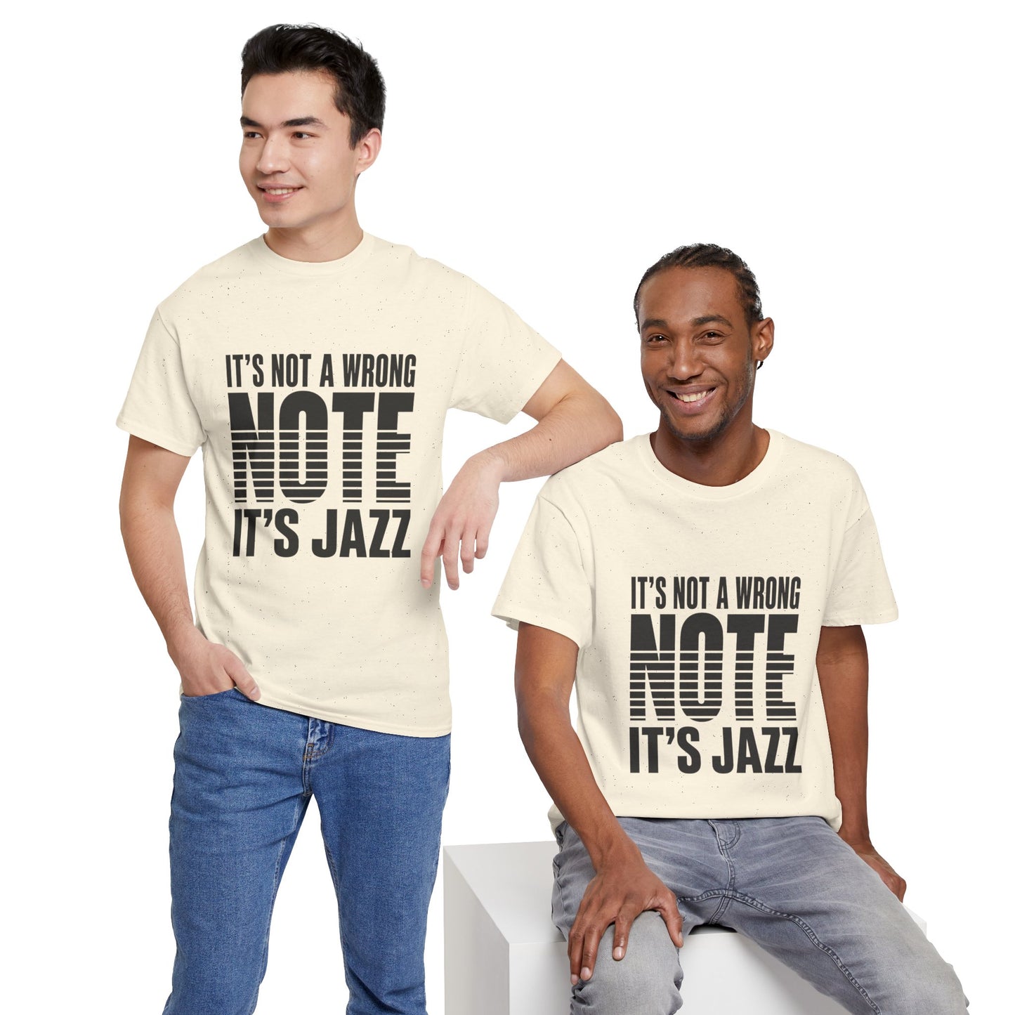 It’s Not a Wrong Note It’s Jazz T-Shirt | Musician Tee, Jazz Typography