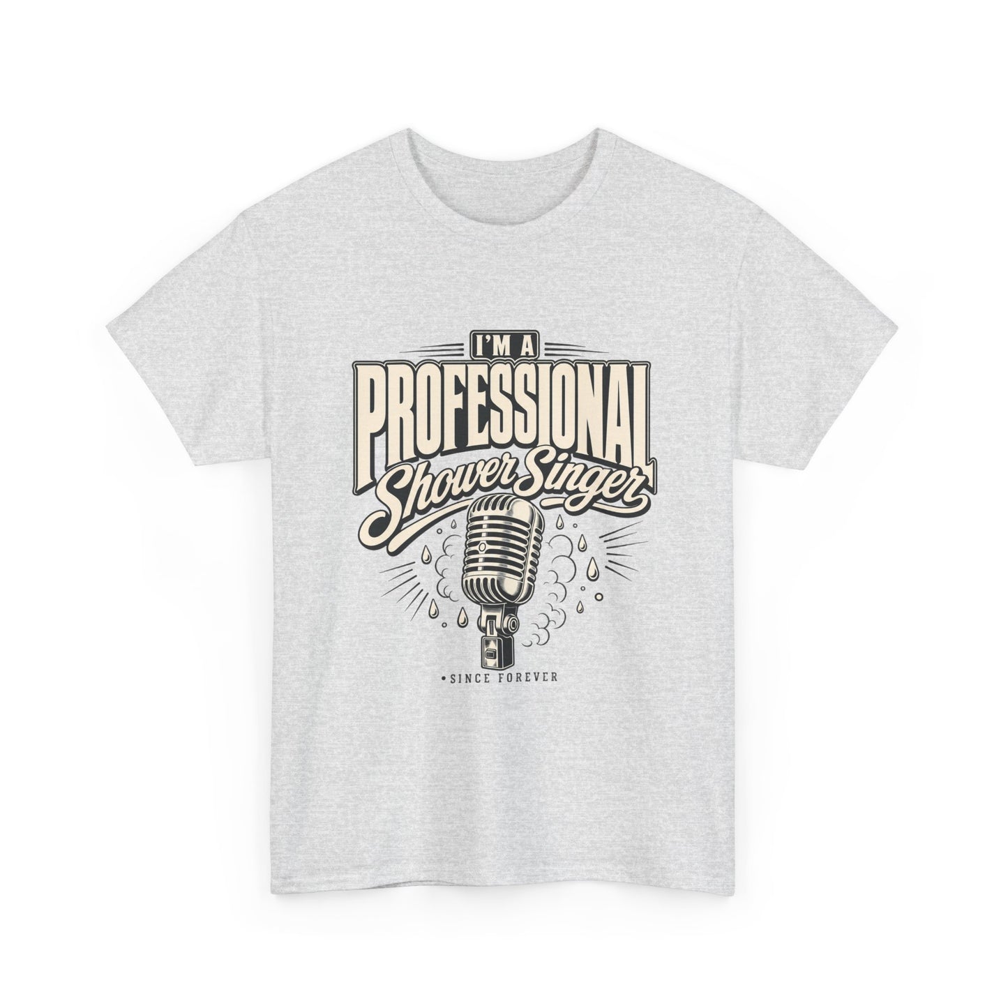 I’m a Professional Shower Singer T-Shirt | Vintage Microphone Graphic