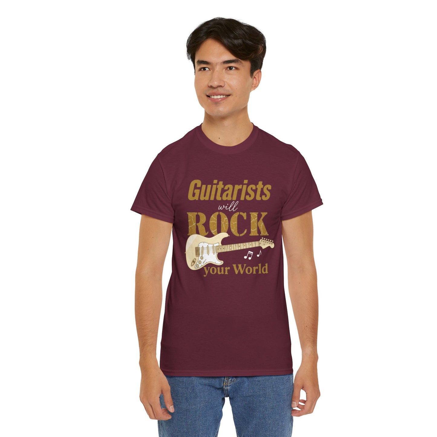 Guitarists Will Rock Your World Tee — Electric Guitar Music Lover Shirt