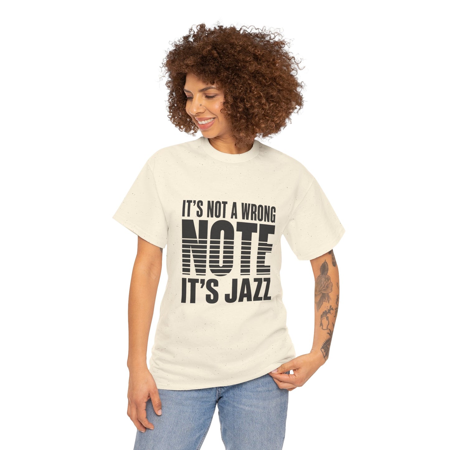 It’s Not a Wrong Note It’s Jazz T-Shirt | Musician Tee, Jazz Typography