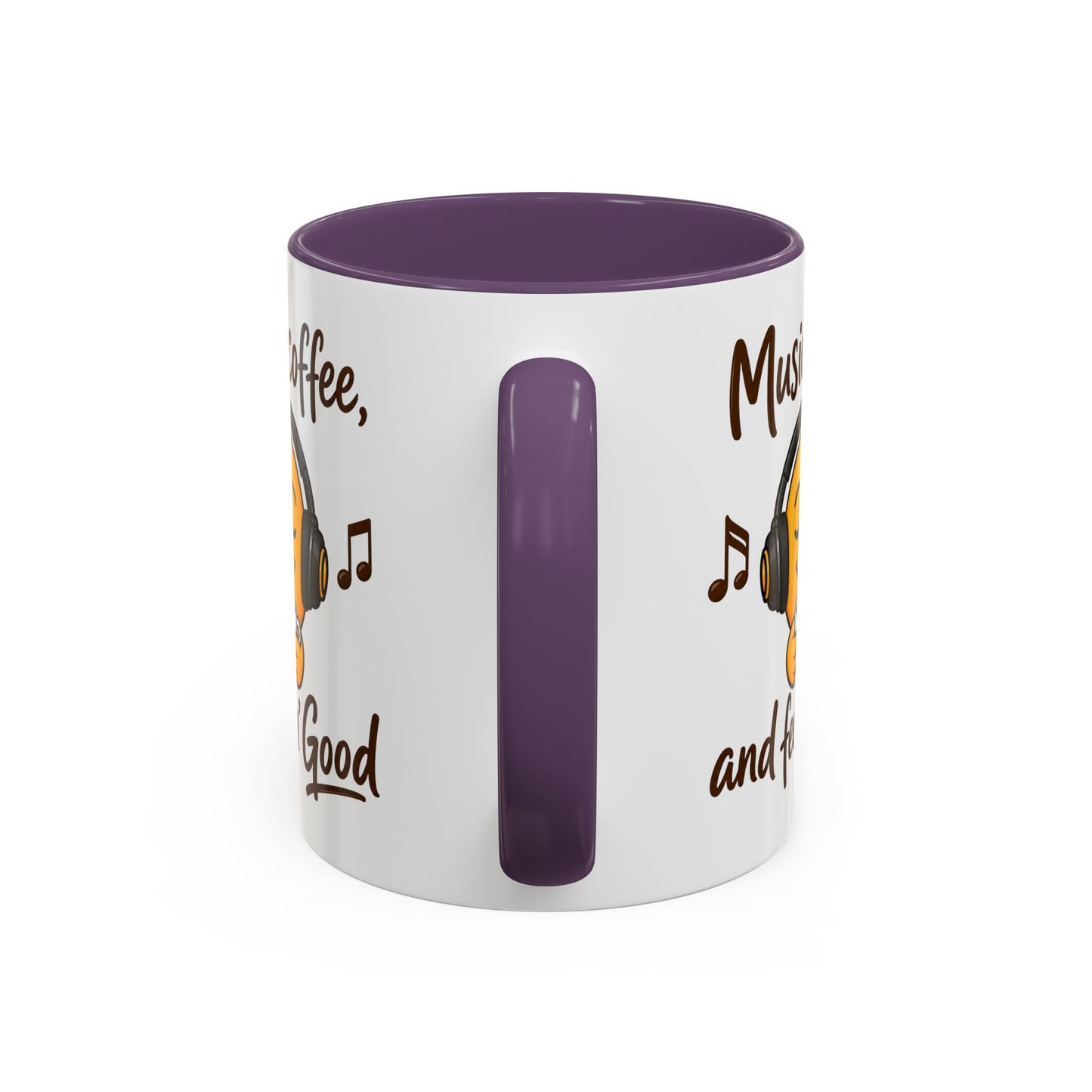 Music, coffee, and feelin' Good Mug | Emoji with Headphones Coffee Cup