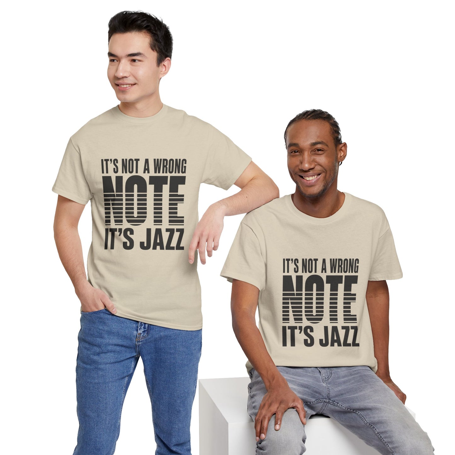 It’s Not a Wrong Note It’s Jazz T-Shirt | Musician Tee, Jazz Typography