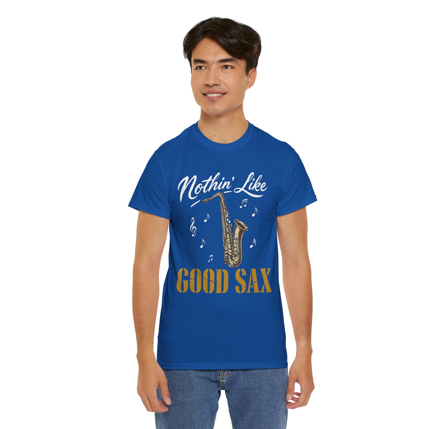 Saxophone T-Shirt — "Nothin' Like Good Sax" Vintage Jazz Tee