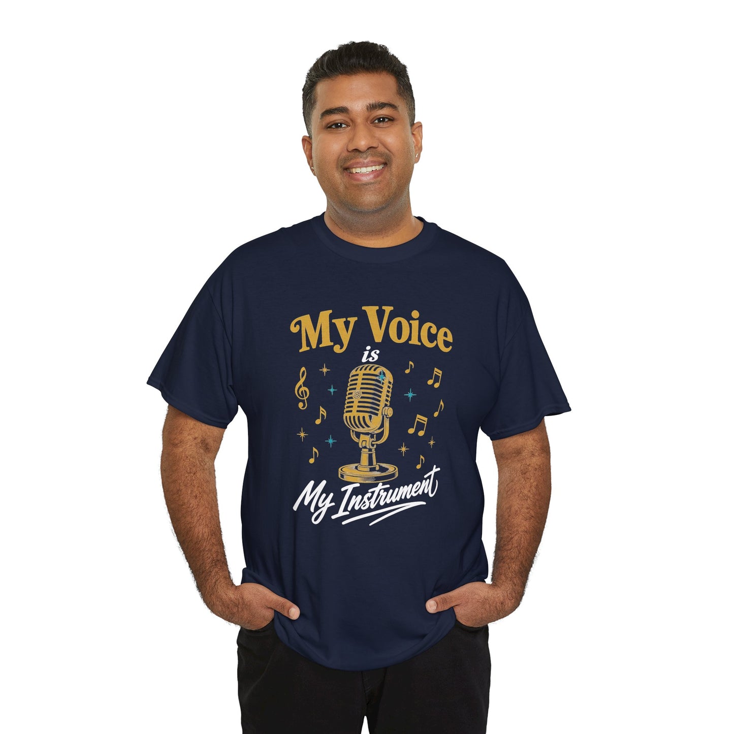 My Voice Is My Instrument T-Shirt — Singer Microphone Music Tee