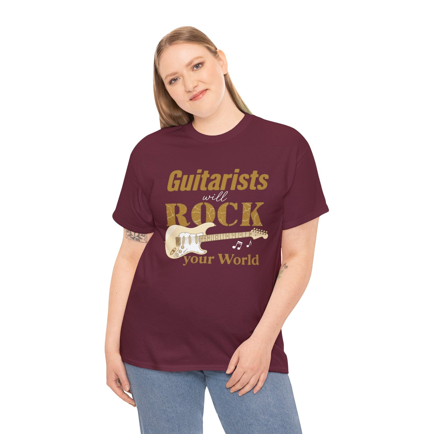 Guitarists Will Rock Your World Tee — Electric Guitar Music Lover Shirt