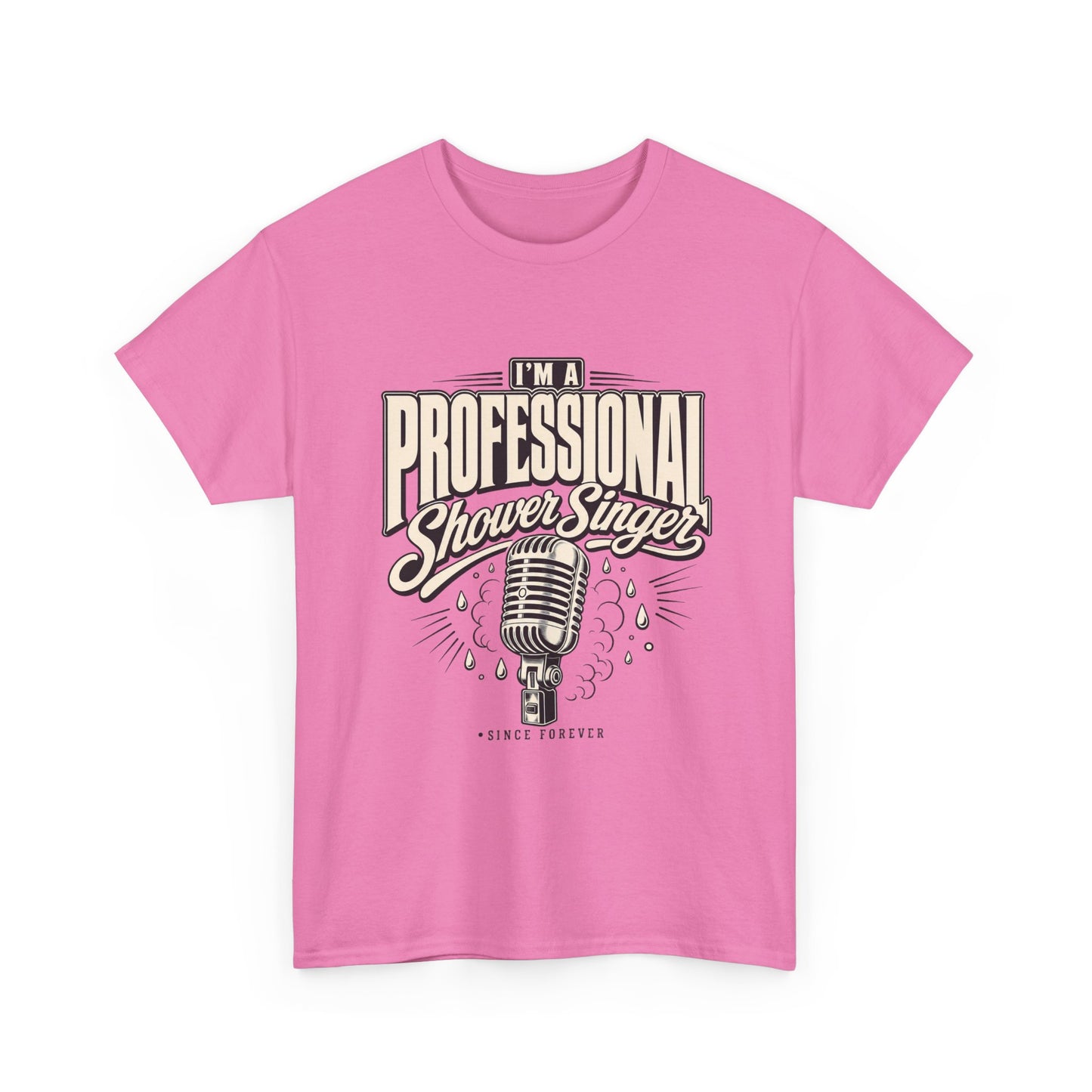 I’m a Professional Shower Singer T-Shirt | Vintage Microphone Graphic