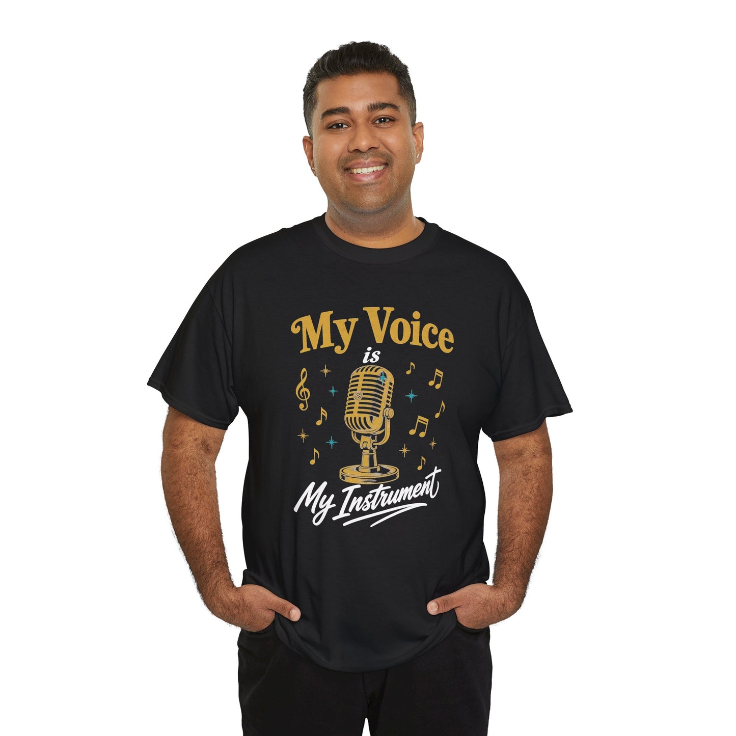 My Voice Is My Instrument T-Shirt — Singer Microphone Music Tee