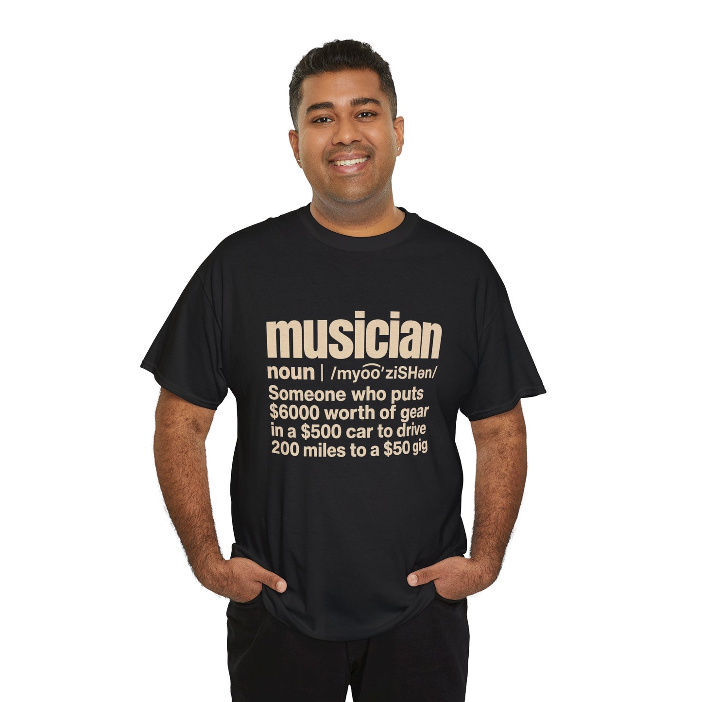 Musician definition tee, T-Shirt | Musician gear humor, Band life shirt