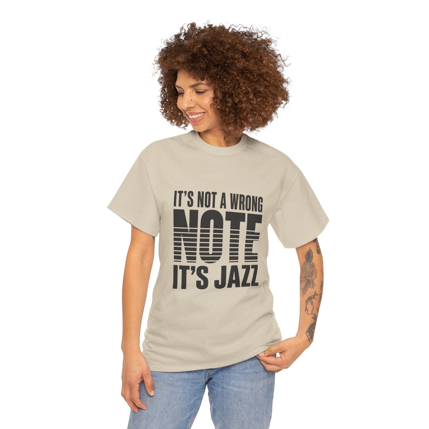 It’s Not a Wrong Note It’s Jazz T-Shirt | Musician Tee, Jazz Typography