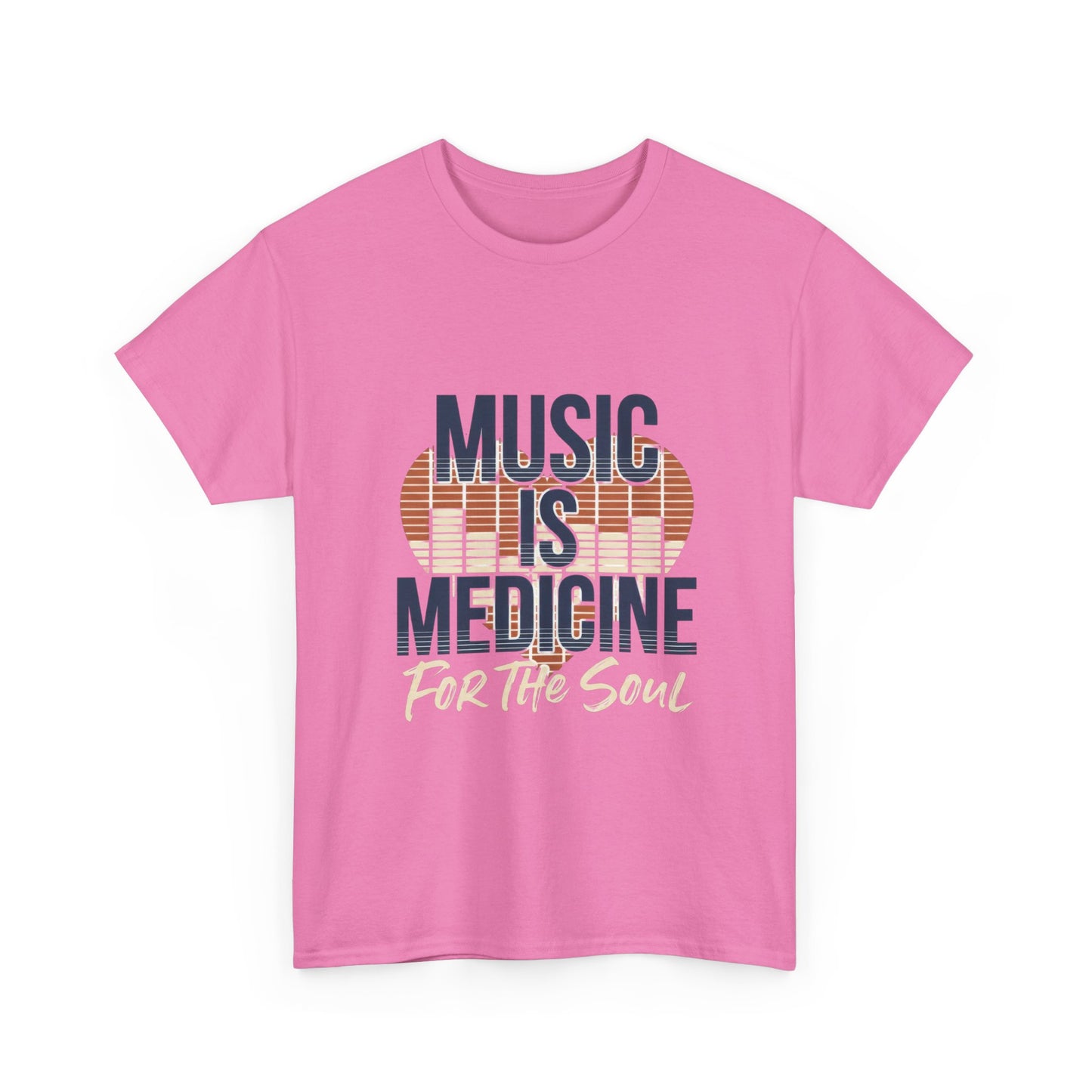 Music Is Medicine T-Shirt | Retro Headphones Typography, For the Soul