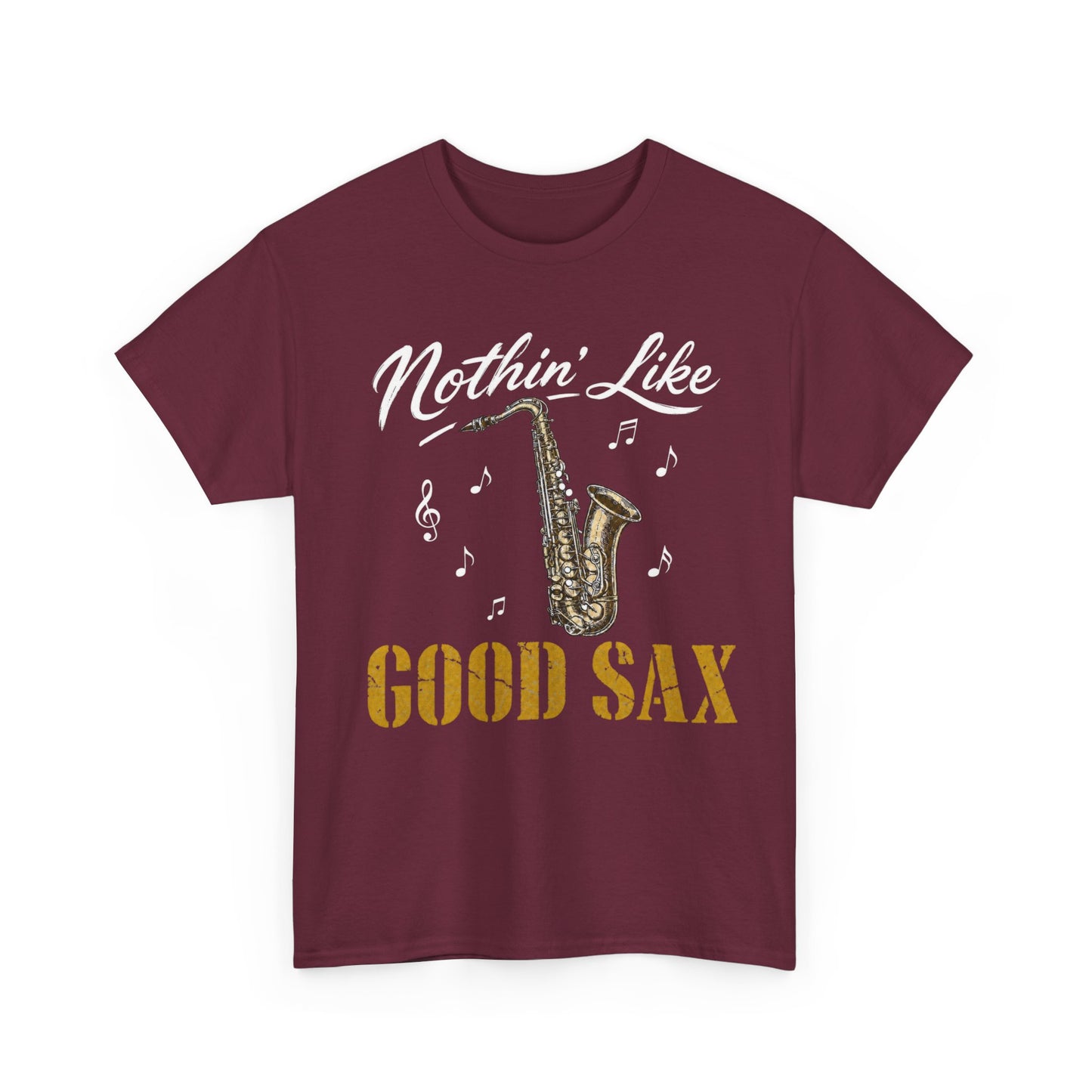 Saxophone T-Shirt — "Nothin' Like Good Sax" Vintage Jazz Tee
